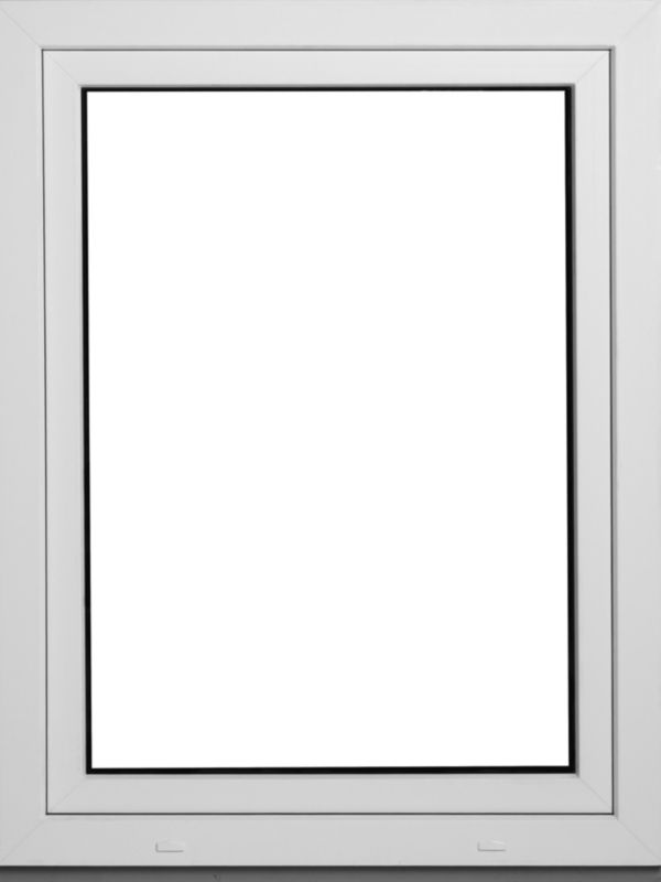 PCV-vindue med sidehængt og kip-funktion, 3-lags glas, 865 x 1135 mm, venstre, hvidt