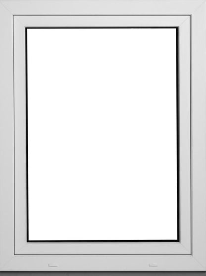 PCV-vindue med sidehængt og kip-funktion, 3-lags glas, 865 x 1135 mm, venstre, hvidt