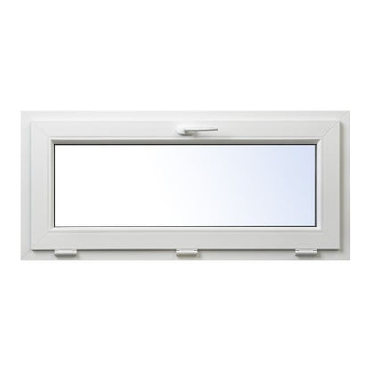 PVC Vindue Topstyret 116,5x53,5 cm Hvid