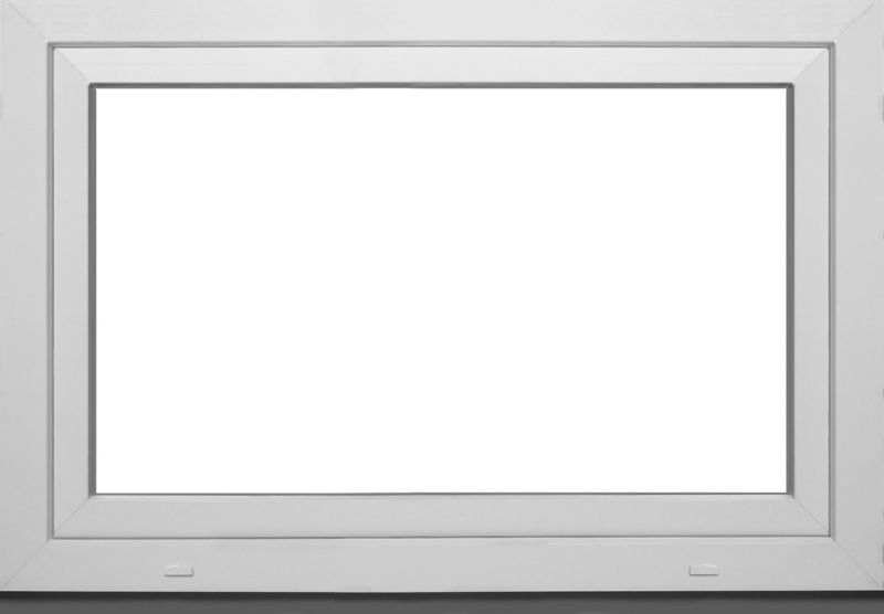 Hvidt PVC-vindue med vippefunktion og trelagsglas 1165 x 835 mm