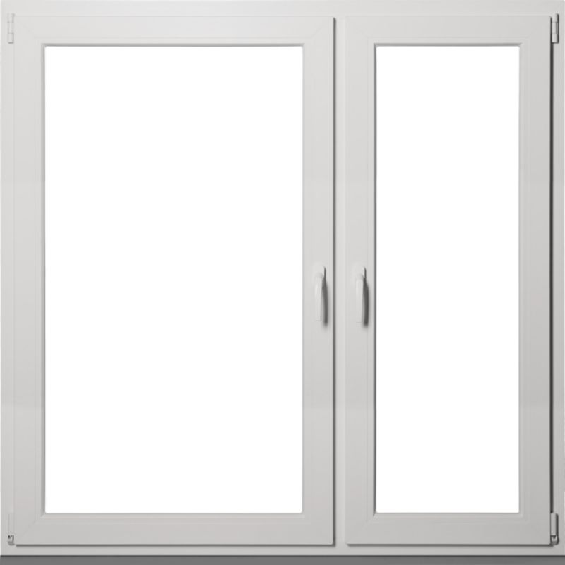 PCV-vindue med dreje- og dreje-kipfunktion, to-lags glas, 1465 x 1435 mm, højrehængt, hvid