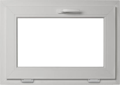 Hvid PCV vippevindue med dobbeltglas 865 x 535 mm