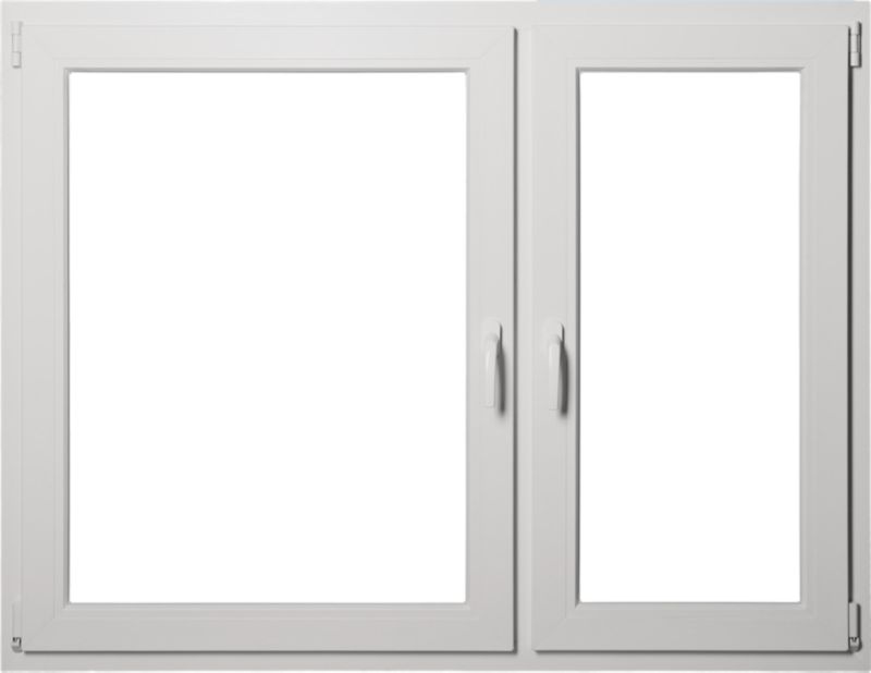 PVC-vindue med sidehængt og sidehængt-tilt funktion 1465 x 1135 mm højre hvid