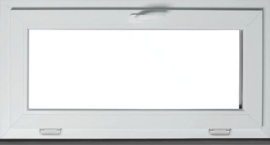 PVC-vindue med vippefunktion og dobbeltglas 1165 x 535 mm hvid