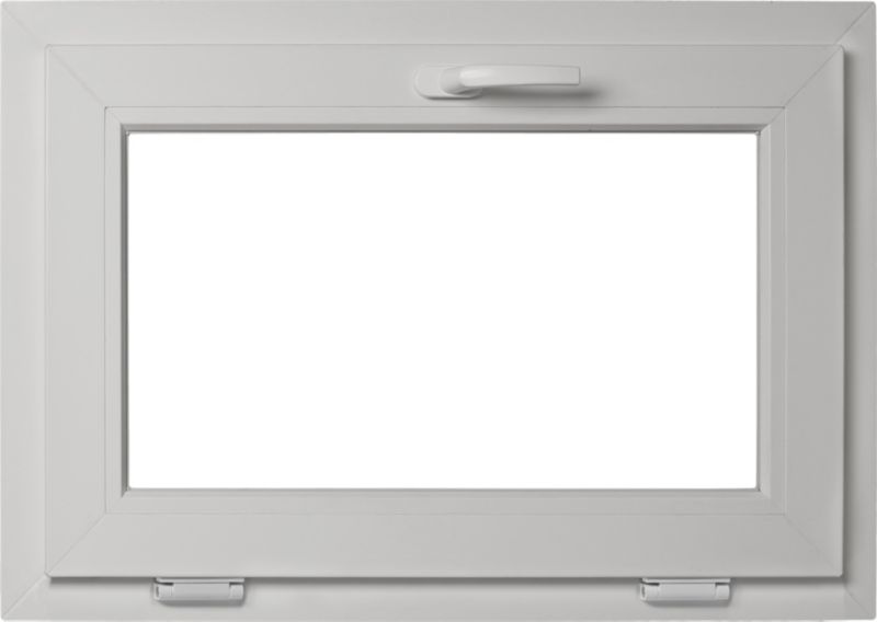 PVC-vindue med kipfunktion og tredobbelt glas 865 x 535 mm hvid