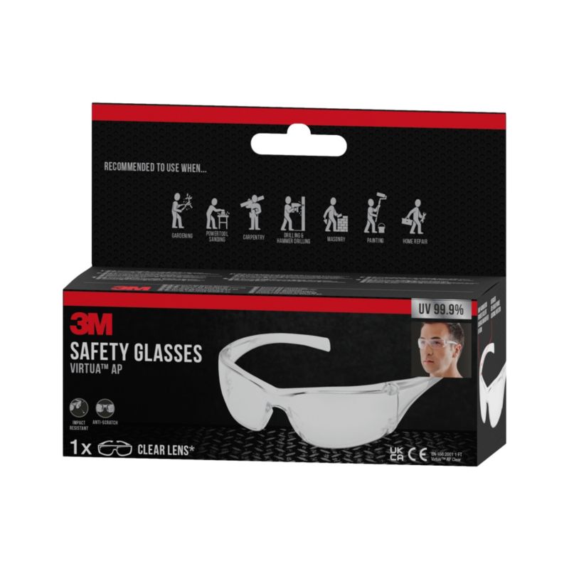 3M Virtua AP beskyttelsesbriller klare 1 stk.