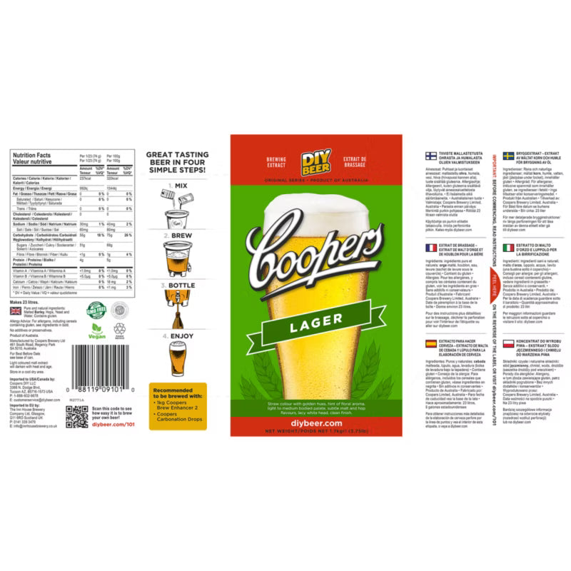 Ølbrygningssæt Lager Brewkit 1,7 kg