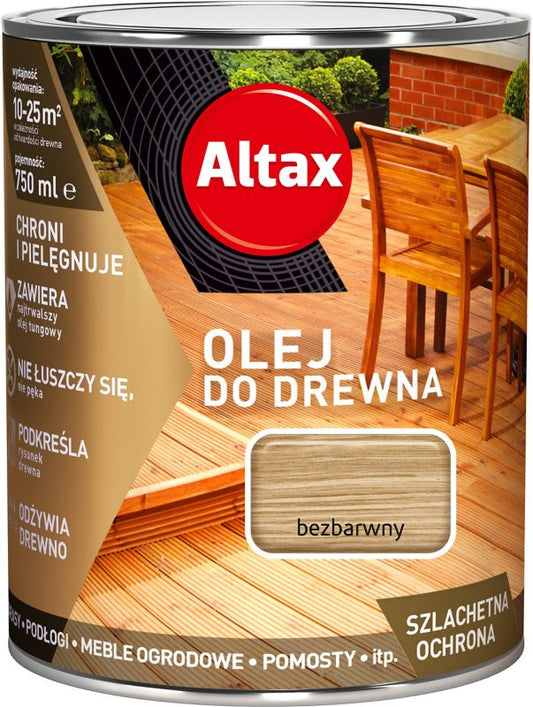 Altax klar træolie 0,75 l