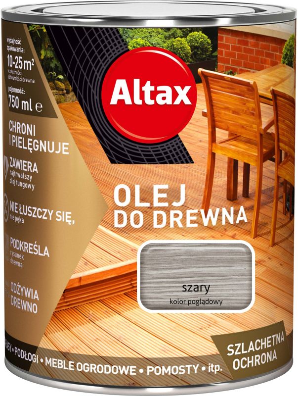 Altax træolie grå 0,75 l