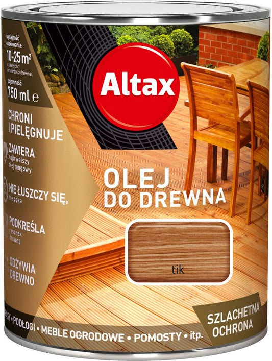 Altax tik træolie 0,75 l