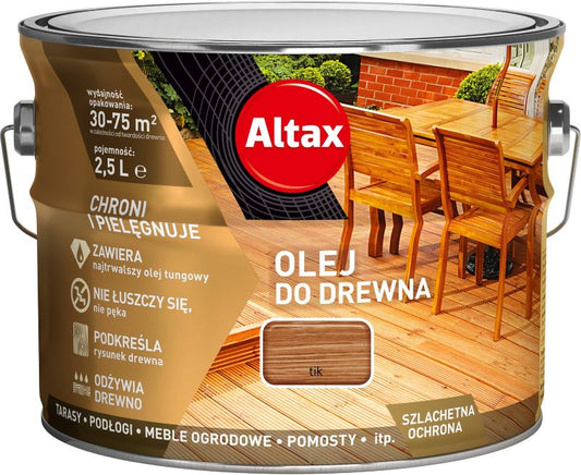 Altax tik træolie 2,5 l