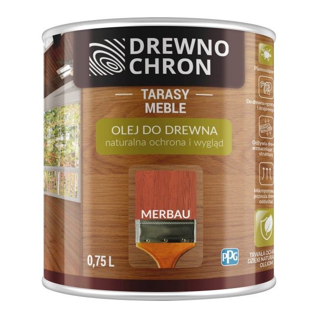 Drewnochron merbau træolie 0,75 l
