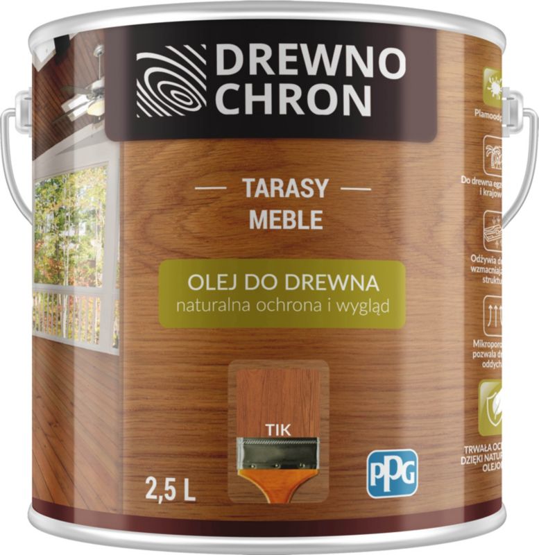 Drewnochron Tik træolie 2,5 l
