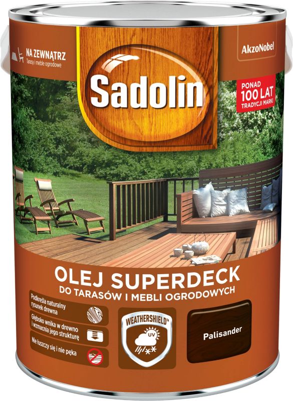 Sadolin Superdeck palisander træolie 5 l