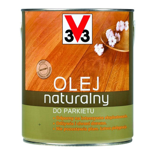 V33 naturlig klar parketolie 2,5 l