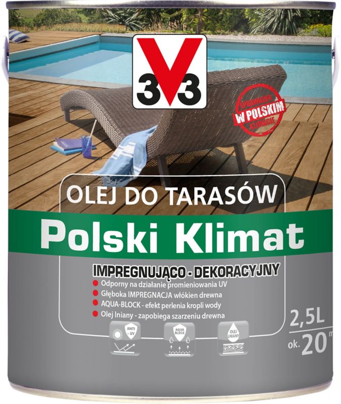 V33 Tek terrasseolie 2,5 l