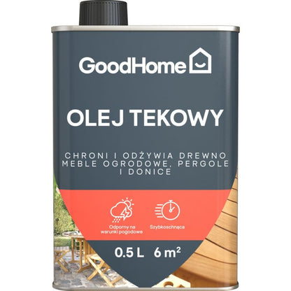 GoodHome teakolie til træ 0,5 l