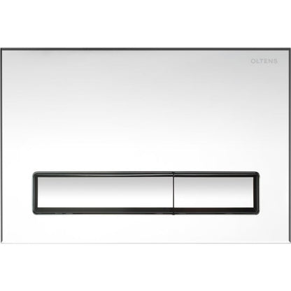 Trykknap til Toilet Torne 22x15 cm Blank Krom 3/6L
