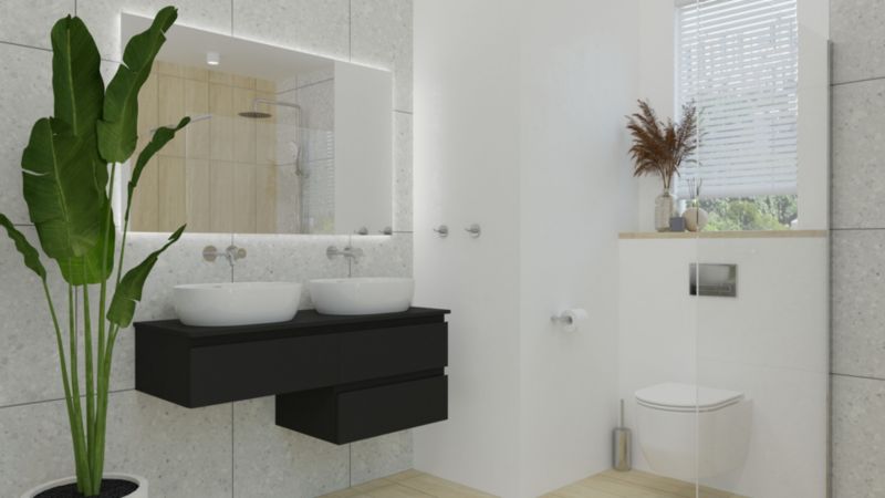 Trykknap til Toilet Torne 22x15 cm Blank Krom 3/6L