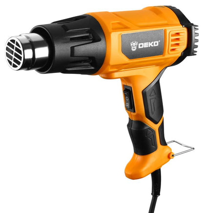 Elektrisk varmluftpistol DEKO 2000W 380-600 grader 1 sæt