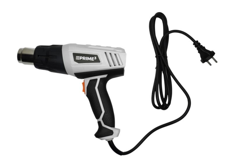 Prime3 elektrisk varmluftpistol 2000 W 600 °C THG21 1 stk.