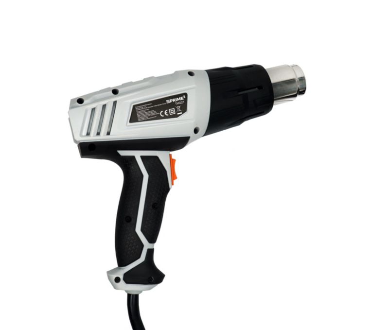Prime3 elektrisk varmluftpistol 2000 W 600 °C THG21 1 stk.