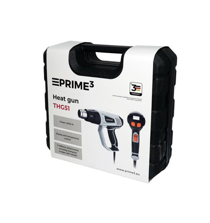 Varmluftpistol med display Prime3 2000 W THG51 1 stk.