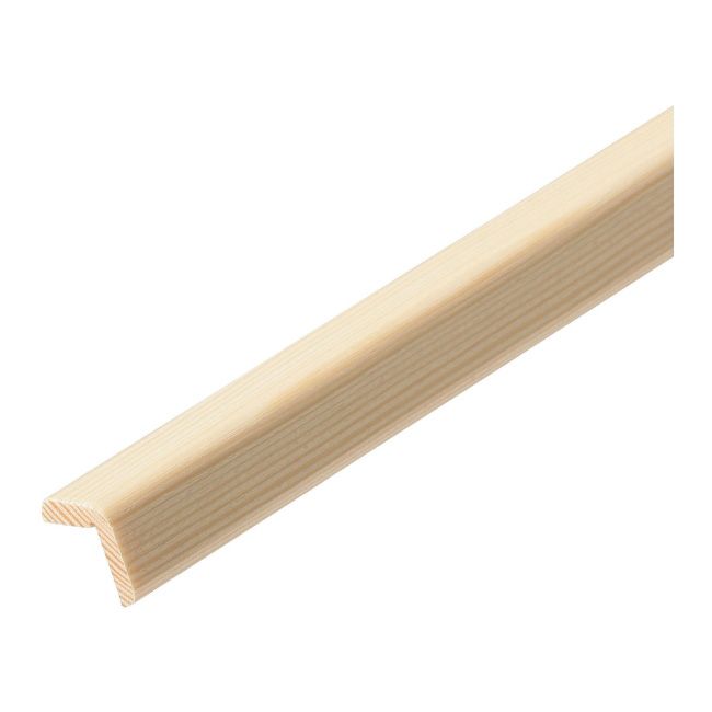 Hjørneliste Uden Knaster 20 x 20 x 2400 mm Fyrretræ