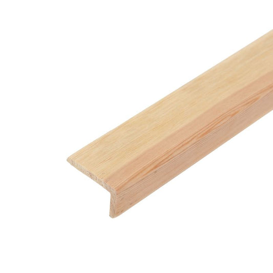 Sømfri vinkelliste i L-form 27 x 45 x 2400 mm fyrretræ