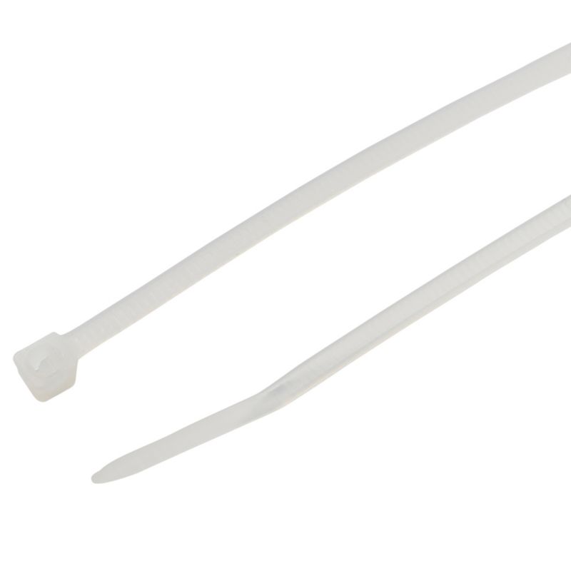 Hvide kabelbindere Diall 2,5 x 100 mm 100 stk