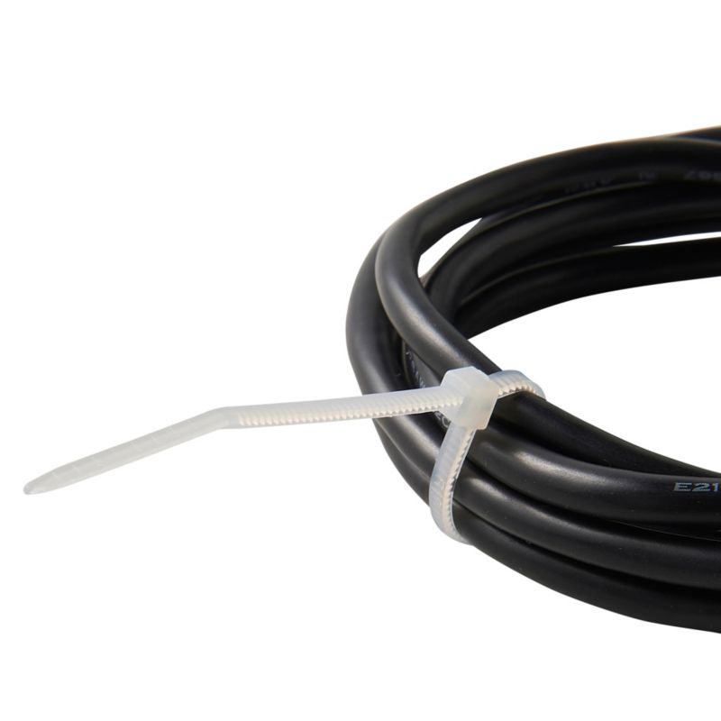 Hvide kabelbindere Diall 2,5 x 100 mm 100 stk