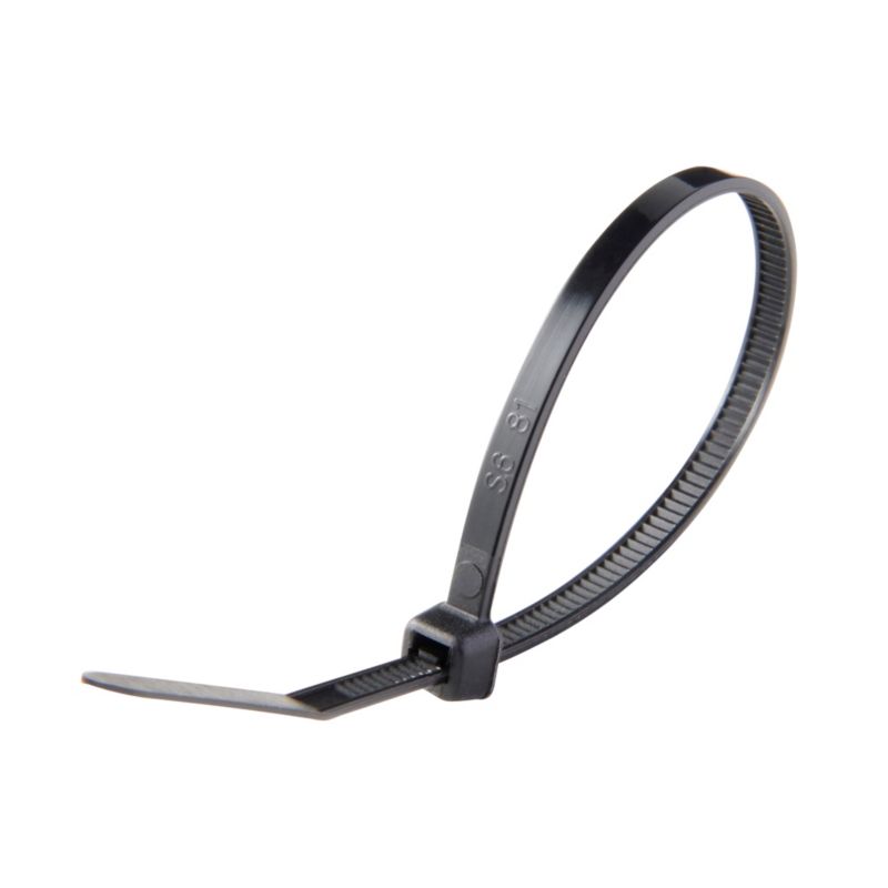 Sort kabelbindere Diall 3,5 x 150 mm, 100 stk