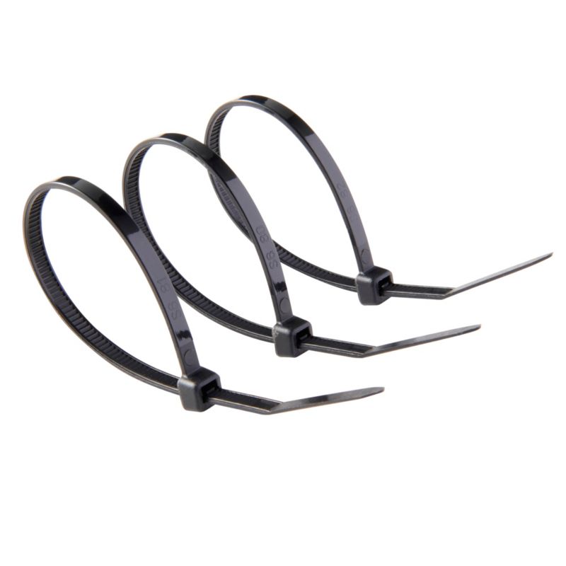 Sort kabelbindere Diall 3,5 x 150 mm, 100 stk