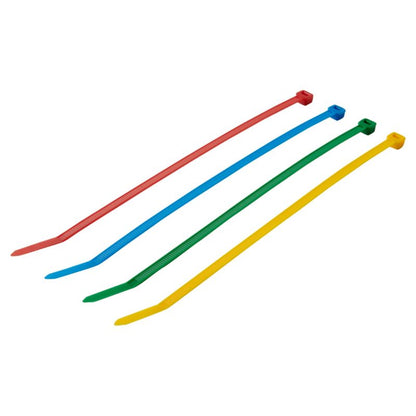 Kabelbindere Diall 4,8 x 200 mm farvemix 100 stk