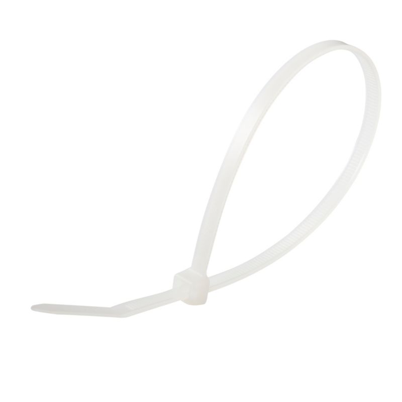 Diall kabelbindere 4,8 x 250 mm hvide 100 stk