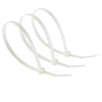 Diall kabelbindere 4,8 x 250 mm hvide 100 stk