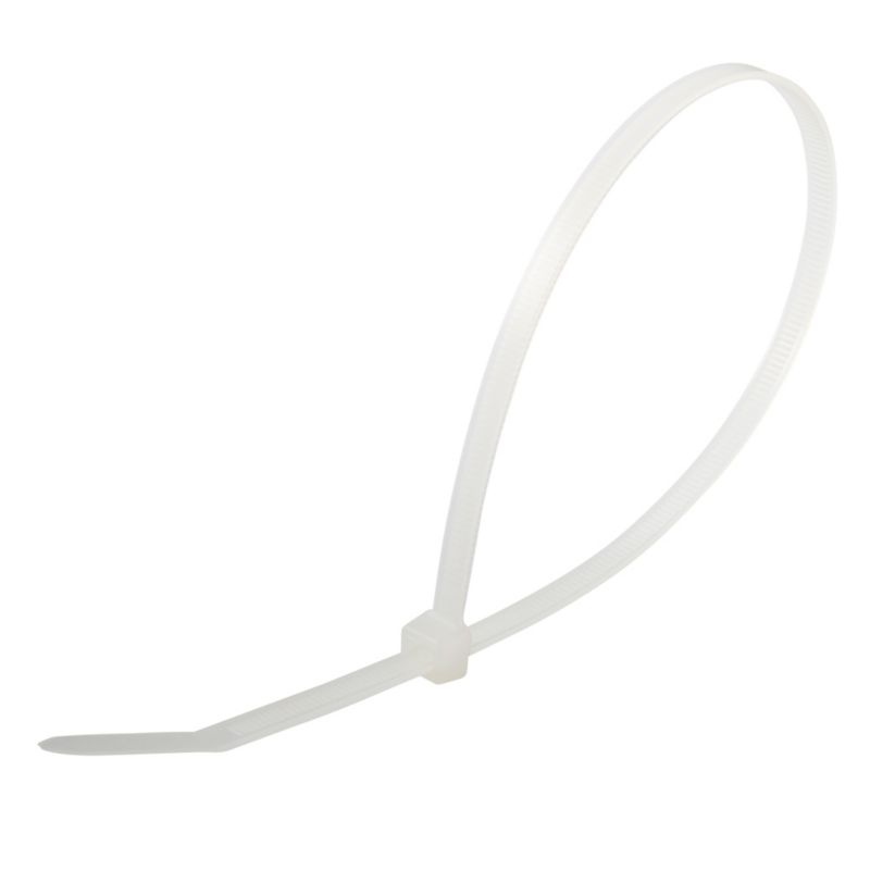 Diall kabelbindere 4,8 x 300 mm hvide 100 stk
