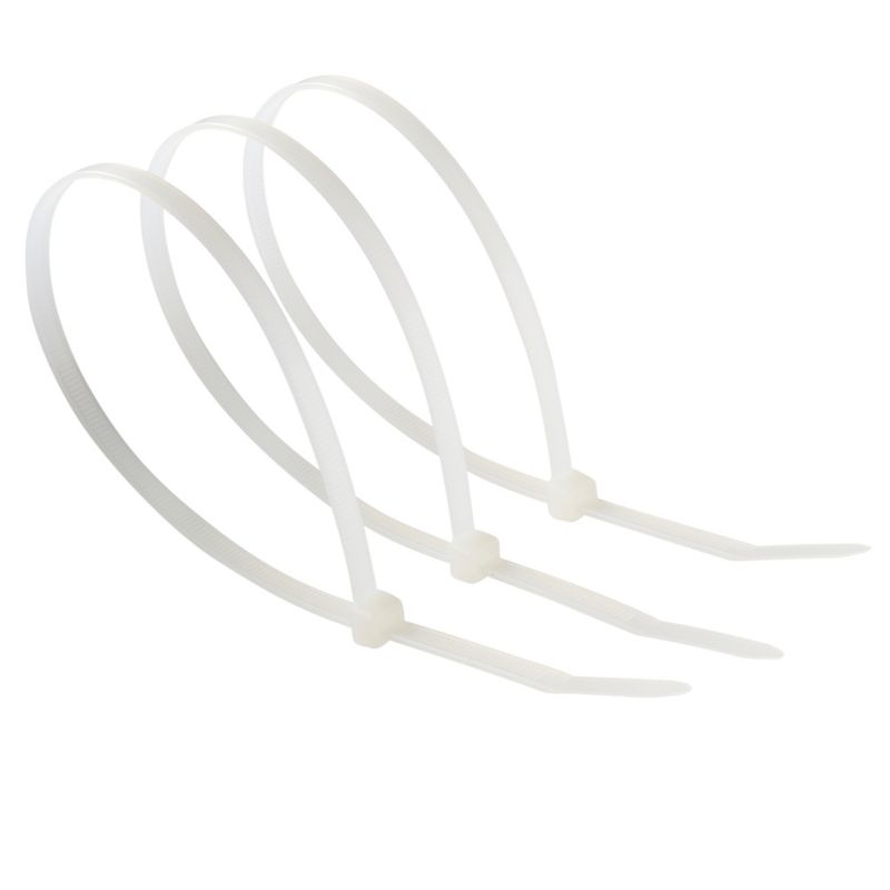 Diall kabelbindere 4,8 x 300 mm hvide 100 stk