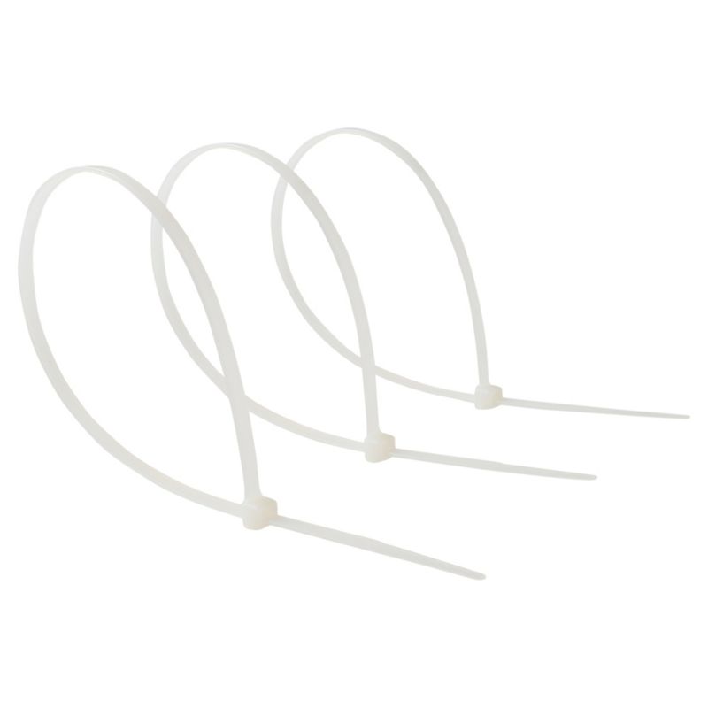 Diall kabelbindere 4,8 x 350 mm hvide 50 stk