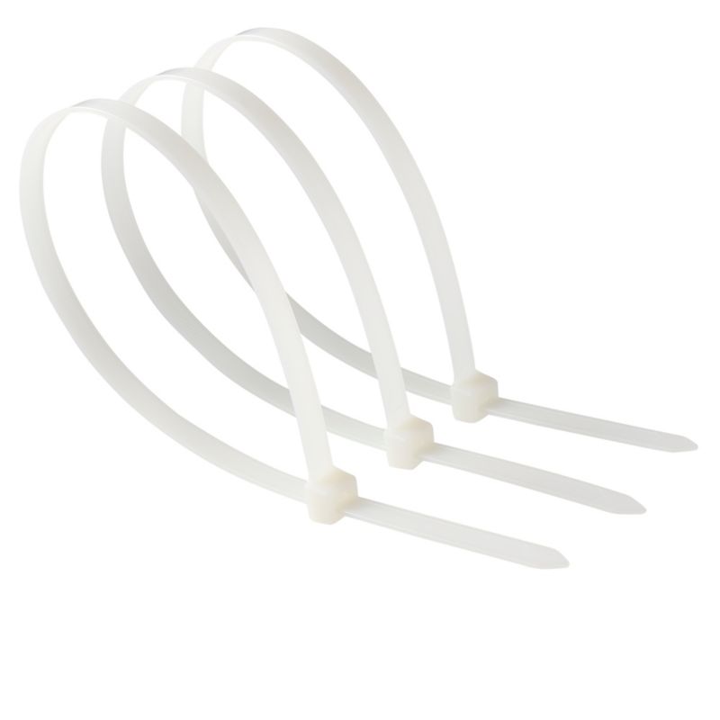 Kabelbindere Diall 9 x 450 mm hvide 25 stk