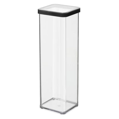 Opbevaringsboks Loft 2 Liter Sort Transparent