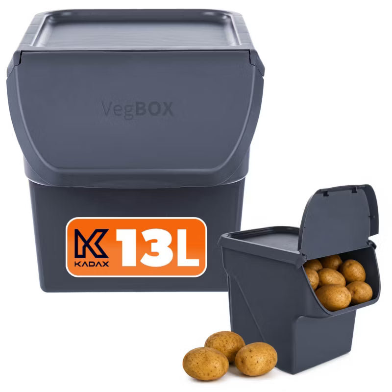 Opbevaringsboks VegBox 13L Mørkegrå