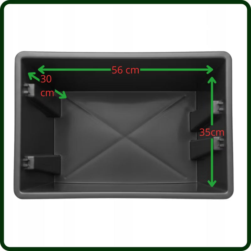 Opbevaringskasse 60x40x30,5 cm 50 L Stabelbar