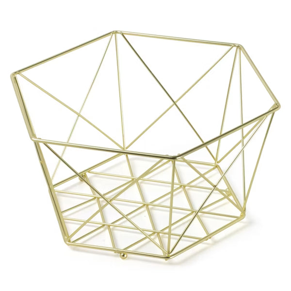 Opbevaringskurv 29 cm Guld Metal