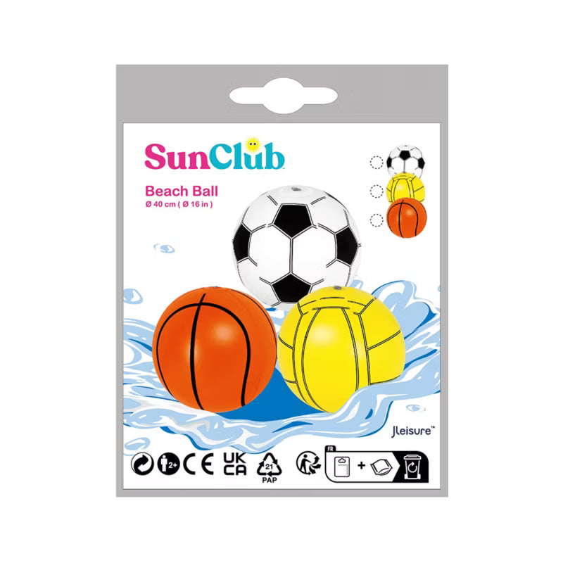 Oppustelig Badebold 40 cm Sports Ball
