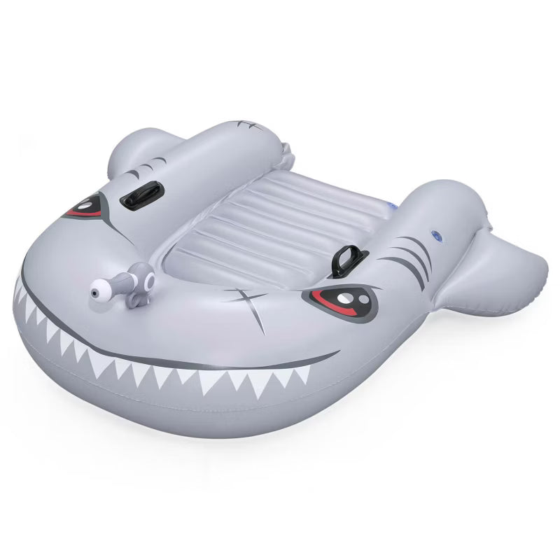 Oppustelig Badedyr Sharkventure 160x115 cm Grå