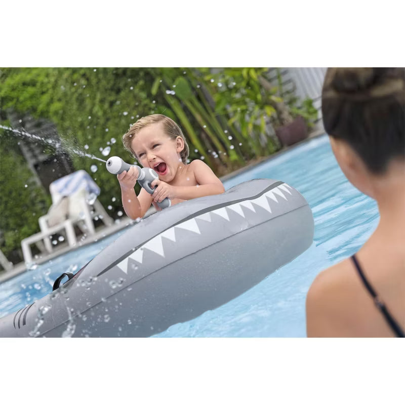 Oppustelig Badedyr Sharkventure 160x115 cm Grå
