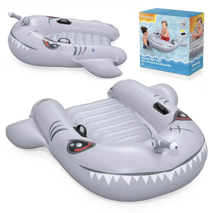 Oppustelig Badedyr Sharkventure 160x115 cm Grå