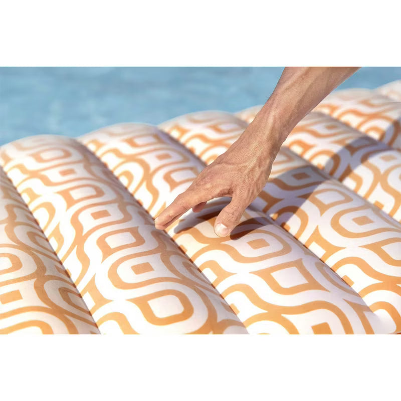 Oppustelig Bademadras 183x84 cm Orange