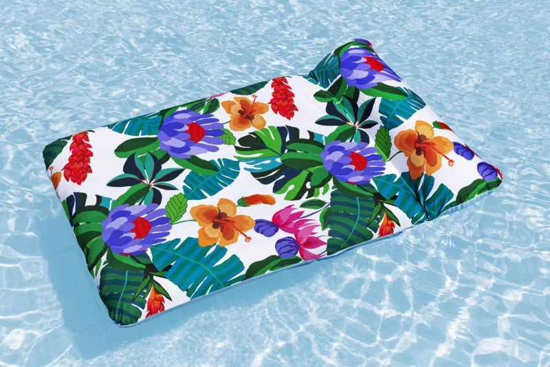 Oppustelig Bademadras 200x129 cm Flerfarvet 43305N